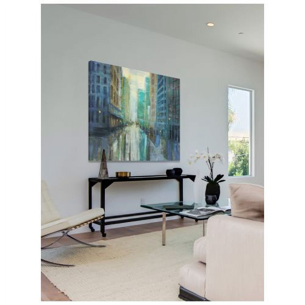 "Metro Lights III" Painting Print on Wrapped Canvas
