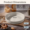 thumbnail image 5 of Vesteel Pasta Bowls Set of 6, 32oz Large Salad Bowl for Home Kitchen, Ceramic Serving Plates for Soup, Cereal, Fruits, Microwave & Dishwasher Safe, Cappuccino Brown, 5 of 9
