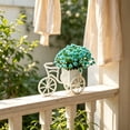 thumbnail image 4 of Japceit Mini Bicycle Planter With Artificial Flowers, Vintage Bike Floral Arrangement, Desktop Decoration Ornament, Cute Home Accent, 4 of 6