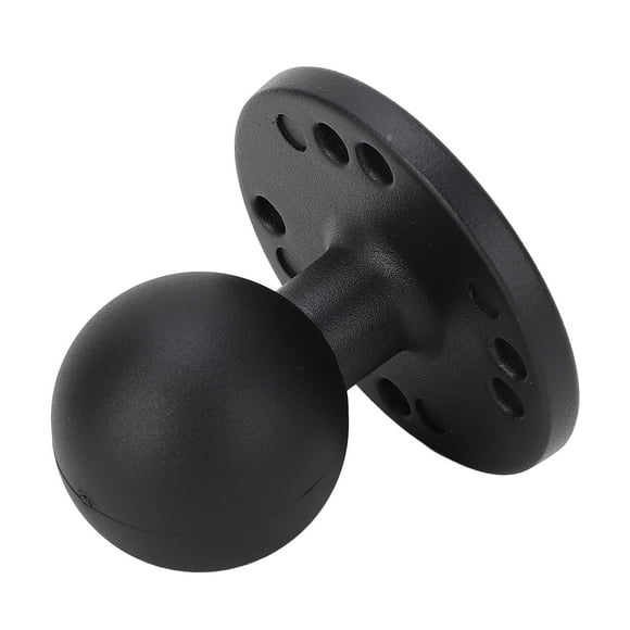1.5 Inch Ball Mount, Aluminum Alloy AMPS Hole Round Plate Anti Slip for RAM Mounts C Size Double Socket Arm