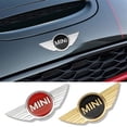 thumbnail image 2 of St silver black applicable to Mini New Original Hood Mini Cooper Emblem Badge, 2 of 4