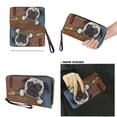 thumbnail image 4 of ZUXONGSY Zipper Pug Print Large Capacity Shopping Tote for Women Waterproof Handbag and Wallet Set for Shopping Work, 4 of 4
