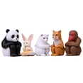 thumbnail image 2 of Set de esculturas de jardín de PVC con bonito animal panda, mono conejo, 2 of 2