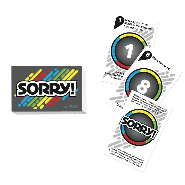Sorry! Board Game for Kids Ages 6 and Up; Classic Hasbro Board Game; Each Player Gets 4 Pawns