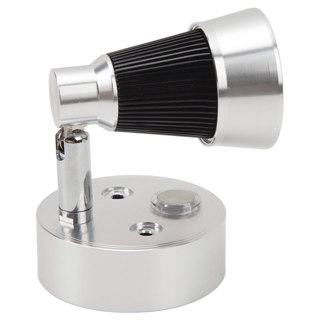 Interior Lights, Convenient Wide Application Touch Switch DC 12 To 24v RV Swivel LED Spotlight Warm White Light Silver Dimmable For Trucks Campervans Trailers