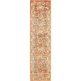 thumbnail image 1 of Unique Loom Isabella Haut-Bas Tapis de Surface de Pile 2' x 8' Coureur Rouille Rouge/ivoire, 1 of 1