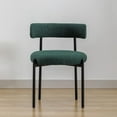 thumbnail image 3 of Locus Bono Boucle Dining Chairs Set of 6, Modern Upholstered Dining Room Chairs, Armless Kitchen Chair for Dining Room, Living Room, Green, 3 of 5