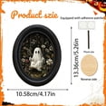 thumbnail image 3 of Framed Vintage Library Ghost Wall Art - Halloween Picture Decor, Cute Ghost Print, Halloween Wall Decor for Living Room Bedroom Home Office, 3 of 7