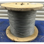 Laureola 1/8" to 3/16" PVC Coated Clear Color Galvanized Cable 7x7 Strand Aircraft Cable Wire Rope(100 ft)
