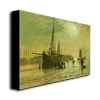 Trademark Fine Art "The Lighthouse at Scarborough" Canvas Art by John Atkinson Grimshaw