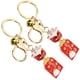thumbnail image 2 of Japan Keychains Metal And Cloth Cat Style Key Chain Ornament For Bags Festival 2Pcs, 2 of 5
