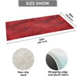 thumbnail image 3 of Dailycode Red Brush Strokes Art Bathroom Rugs Non Slip Absorbent Soft Plush Quick Dry Bath Mat, 39"x20", 3 of 8