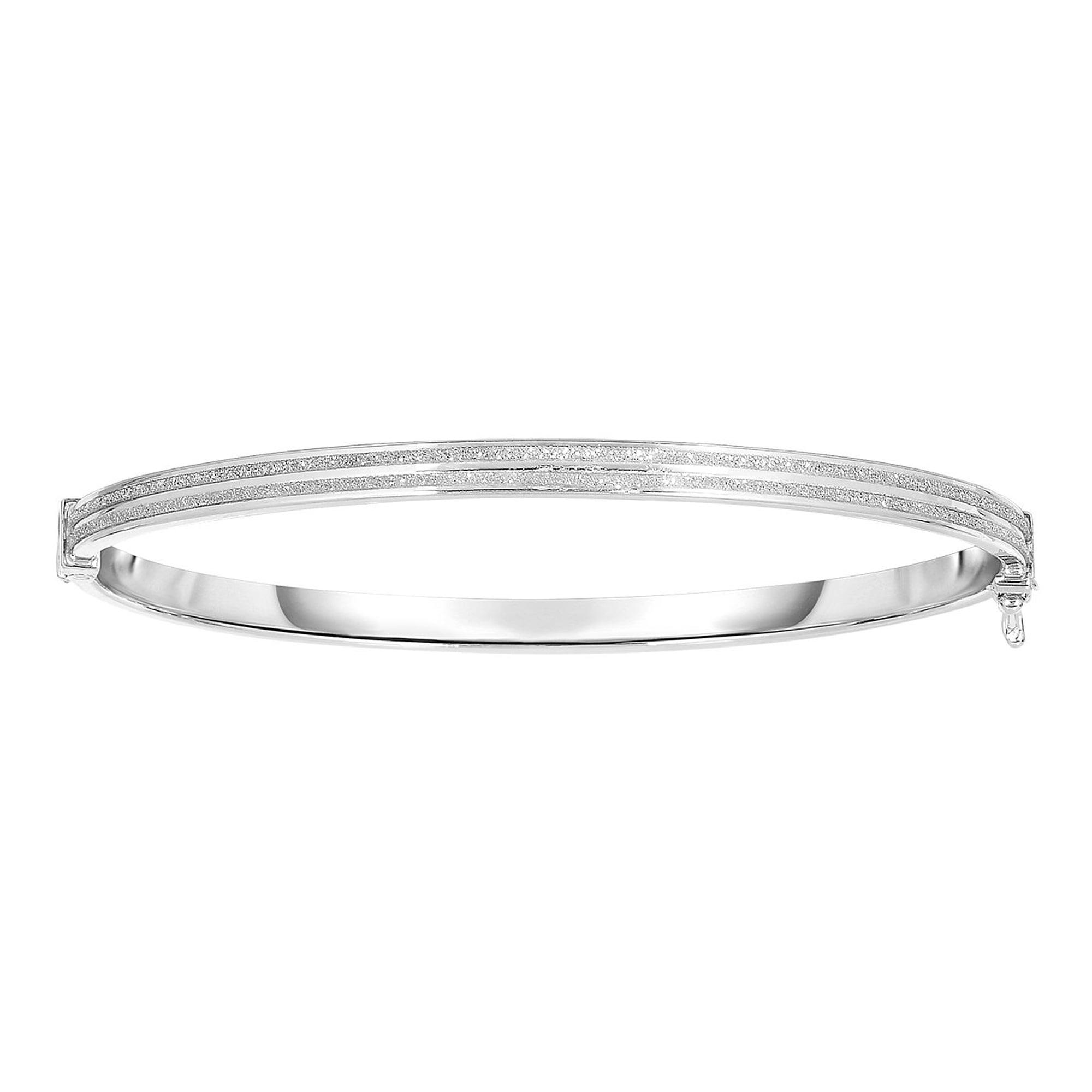 Angelica 7.25 Inches Engravable Bangle Bracelet Adjustable