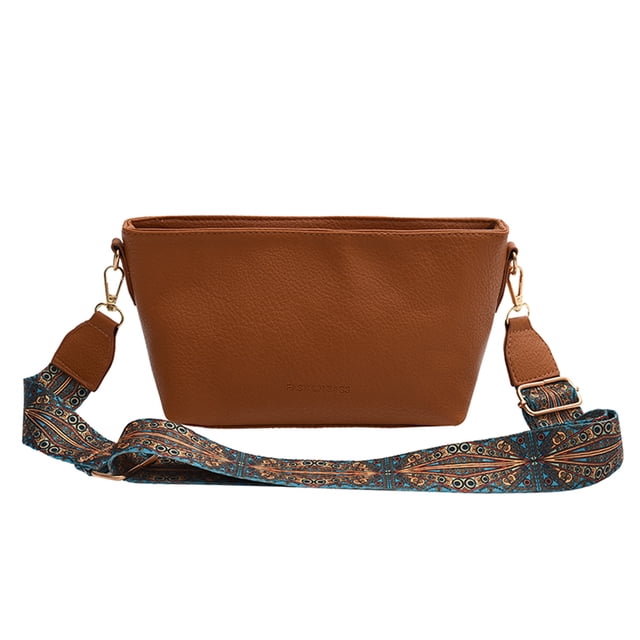 Btafrte Lady Crossbody Bags Bolso Compras Femenino Cuero para Viajes (marrón)