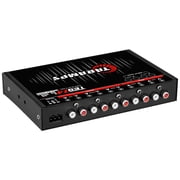 Taramps TEQ 7.4 Stereo 7-band Graphic Equalizer Car Audio Rca Input/Output, Auxiliary Gain, Fader Control 2 Input Channel 3 Output Channel, Blue LED Sound Equalizer