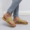 thumbnail image 2 of Zapatillas de mujer a la moda, las nuevas chanclas neutras, zapatos de mujer de Color sólido antideslizantes, zapatillas informales de verano para exteriores, Chanclas42 para mujer Gao Jinjia LED, 2 of 2