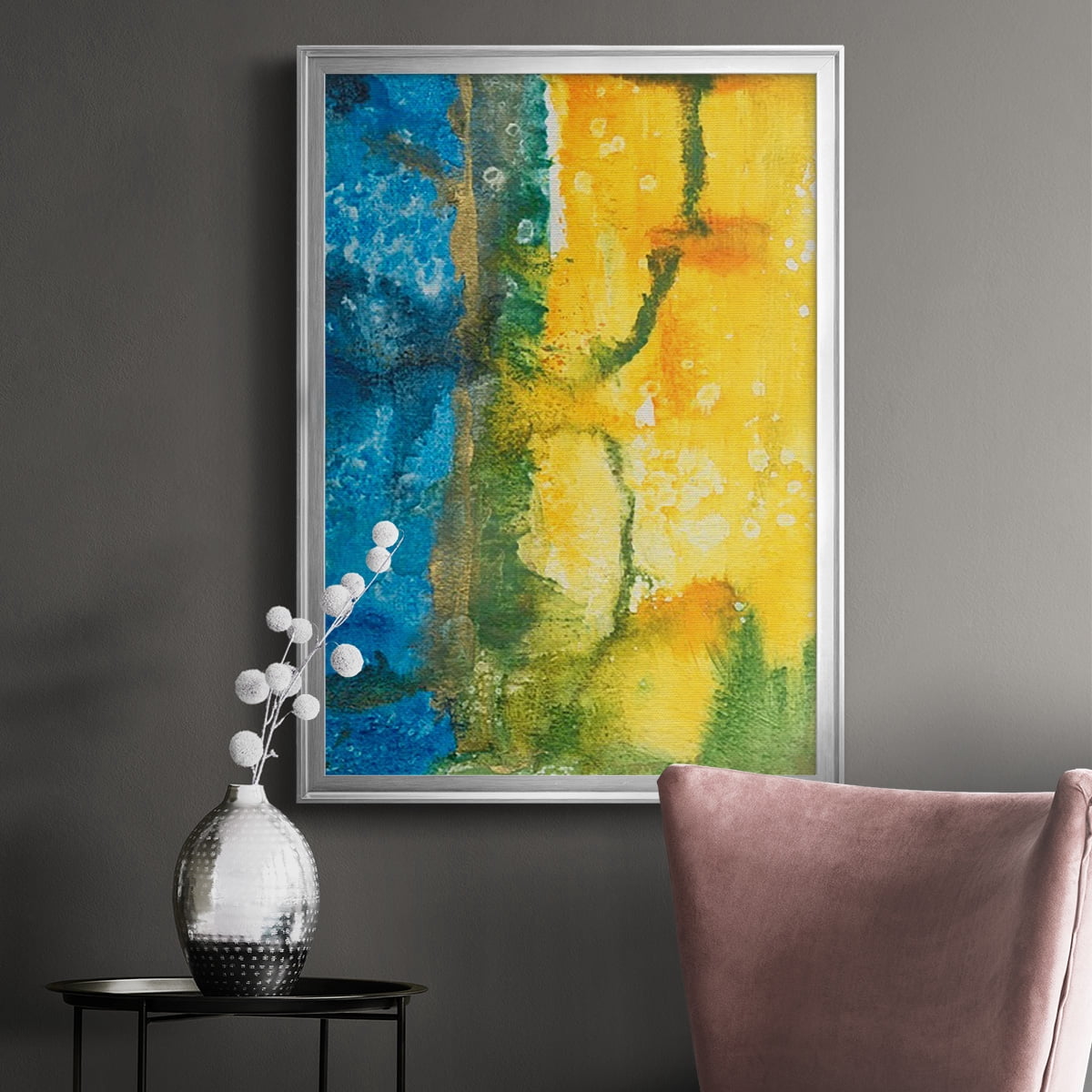Aquatic Energy I Premium Framed Print, in Gold, Black, or Silver - Ready to Hang