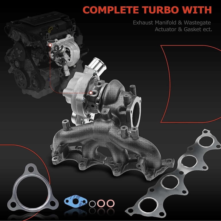 A-Premium Complete Turbo Turbocharger Kit, with Wastegate Actuator 