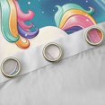 thumbnail image 4 of Manfei Magic Unicorn Blackout Curtains Set of 2 (52x84 Each),Fairy Tale Theme Window Curtains,Cute Cartoon Animal Curtains and Drapes For Teens,Microfiber Bedroom Decor, 4 of 6