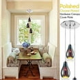 thumbnail image 4 of SereneLife Home Pendant Hanging Lighting Fixture-Triple Lamp Ceiling Light Sphere Shape Dome Globes, 4 of 5