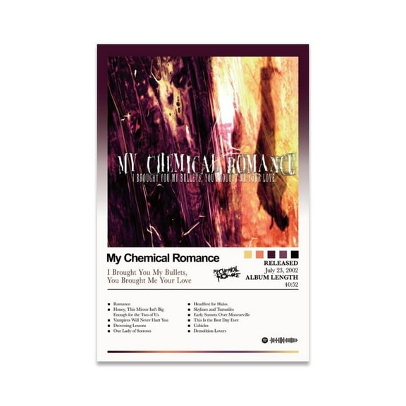 Band My Chemical Romance Poster Rock Album Cover Posters for Room Aesthetic Canvas Wall Art for Bedroom, Dorm, Office, Bathroom Decor, Gift Idea