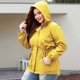 thumbnail image 4 of Chaquetas y abrigos casuales con capucha de manga larga para mujer, abrigos y chaquetas resistentes al viento para excursiones de senderismo al aire libre, impermeables con capucha, rompevientos, abri, 4 of 5
