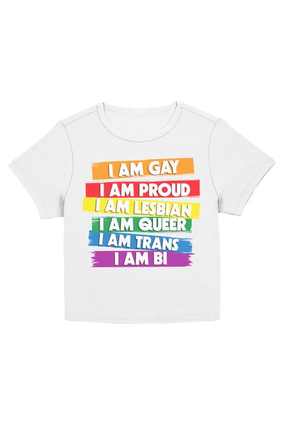 Juniors Lost Gods Rainbow I Am Proud T Shirt