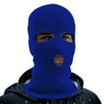 thumbnail image 2 of ManxiVoo Winter Knitted Ski Hat with 3 Hole Full Head Cover for Outdoor Sports Adult Warm Balaclava Style Headgear Blue, 2 of 4