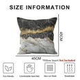 thumbnail image 2 of Premium Black and Gold Marble Pillowcase Set for Sofa and Living Room Decor, 2 of 6