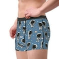 thumbnail image 2 of Pofeuu Astronaut Print Men’s Boxer Briefs, Moisture-Wicking Underwear, Regular,Trunk-XX-Large, 2 of 5