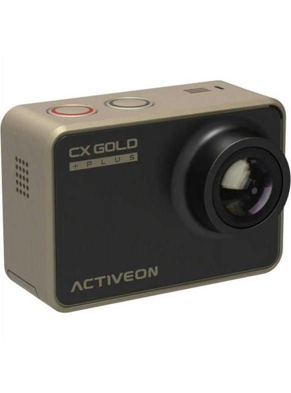 ACTIVEON Digital Camcorder, 2" LCD Touchscreen, CMOS, Full HD, Gold