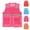 Hot Pink, variant on Mesh Safety Vest Zip Up Volunteer Vest with Reflective Lightweight Outdoor Jogging Running Vest with Pockets