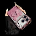 thumbnail image 2 of for iPhone 17 Bling Glitter Cute Bow Case,Sparkle Diamond Slim Plating Luxury Crystal Rhinestone Phone Cover for Women Girls Protective Camera Protection Bumper,Pink, 2 of 14