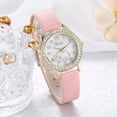 thumbnail image 3 of Women Quartz Wrist Watches Strap Round Watch Easy Read Number Dial Cute Animal Cartoon Fashion Adjustable Leather Strap Teen Student RoseRed, 3 of 5
