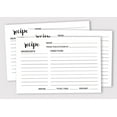 thumbnail image 2 of Inkdotpot Recipe Card 6x4 inch Single-Sided Recipe Design Cards White Classic Recipe Cards Wedding-Bridal Shower-Baby Shower- Pack of 50, 2 of 6