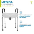 thumbnail image 3 of Elevador para Inodoro Gris con Pasamanos Desmontables, Seguro Frontal y Diseño Ergonómico, 3 of 6