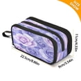 thumbnail image 3 of Pencil Bag 8.86*3.54*4.33 Inches Pencil Bag pencil Cases Pencil Bags are Suitable For Study, Work, Outings, Travel and Going Out Cartoon Purple Roses Seamless, 3 of 8