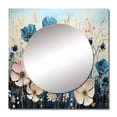 thumbnail image 2 of Designart "Meadow curious Meadowscape Pointillism" Floral Square Mirror For Wall Decor - Large Multi-Color Square Mirror Printed Wall Decor - Traditional Square Living Room Mirror, 2 of 5