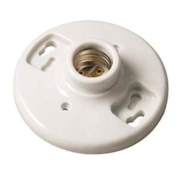 EPCO 16500 Standard Base Keyless Porcelain Lamp Holder 4Terminal