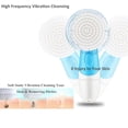 thumbnail image 2 of Cepillo Facial Eléctrico Resistente al Agua Eléctrico poro Facial Herramienta de Limpieza Profunda Exfoliante Eliminación de la Espinilla Deshacerse del Acné 4 en 1 con 4 Cabezas de Cepillo Ecomeon no, 2 of 4
