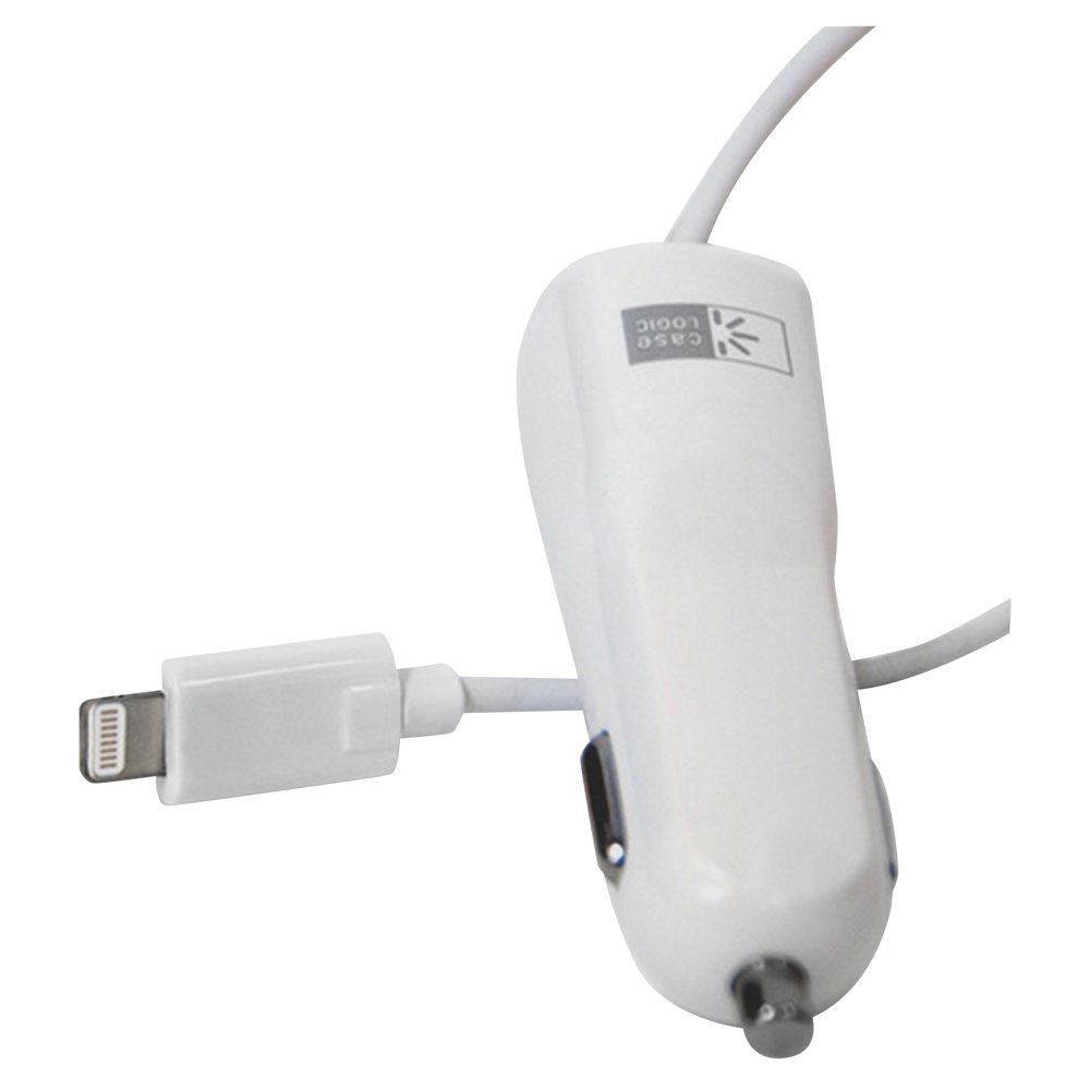 Case Logic Dedicated Lightning Car Charger, 2.1 Amp, White Walmart