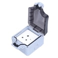 thumbnail image 3 of Waterproof Electrical Outlet, Outdoor Socket Easy Installation Dustproof  For Hotel, 3 of 8