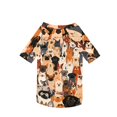 thumbnail image 6 of Dog Shirt Pet Sweatshirt Lightweight Casual Pet Apparel Colorful Animal Print Breathable Puppy Clothing Comfortable Daily Wear for Small Medium Dogs Cats Orange 1 Pack, 6 of 6