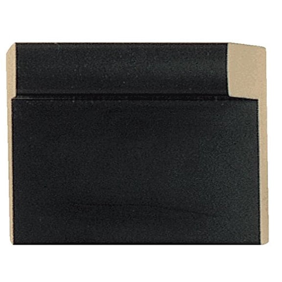 Canvas Floater Frame Moulding (Wood) 18Ft Bundle - Contemporary Black Finish - 1.75" Width - 1