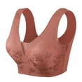 thumbnail image 4 of ZSQDM Womens Underwear Women's Underwire Underwear Lace Breathable Comfortable Up Anti Sag Bra Coffee XXL, 4 of 7