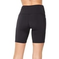 thumbnail image 4 of 3-Pack Biker Shorts for Women with Pocket Body Contour Bike Short for Workout Yoga Running, 4 of 8