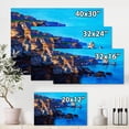 thumbnail image 4 of Designart ' The Ocean By Cliffs In The Evening Glow ' Nautical & Coastal Canvas Wall Art Print, 4 of 4