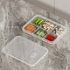thumbnail image 1 of Caja de Almacenamiento de Alimentos con Compartimento Plástico Hermético y Tapa Ventilada, Recipiente Apilable para Preparación de Comidas del Congelador al Microondas, Organizador Duradero de, 1 of 7