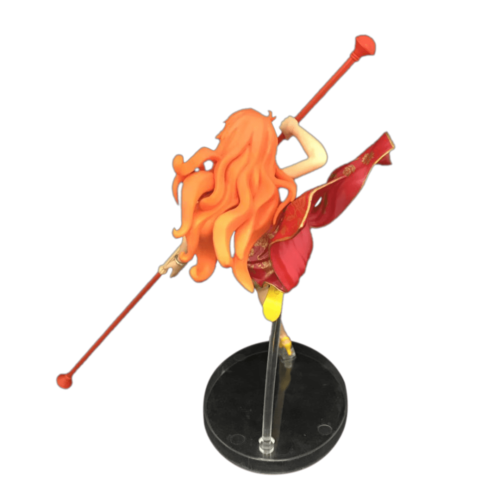 Kidtop One Piece Anime Action Figures Red Nunchakus Nami PVC Model Toy