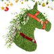 thumbnail image 2 of Guirnalda navideña creativa con forma de cabeza de caballo verde, adorno colgante para puerta de entrada de casa, guirnalda para exteriores, 2 of 5